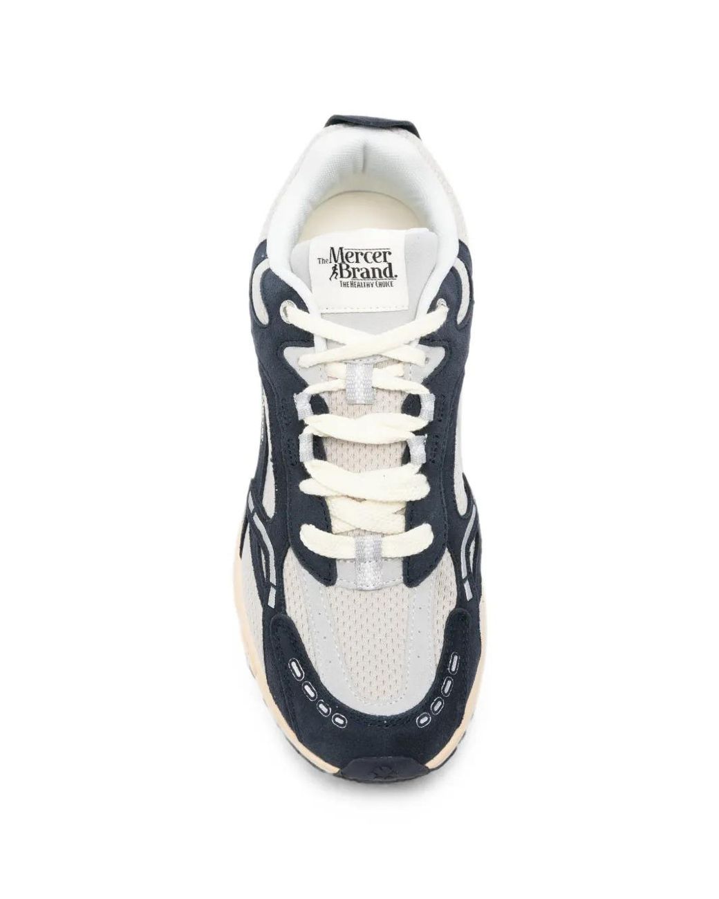 The Mercer Brand White Re-Run Panelled Sneakers for men