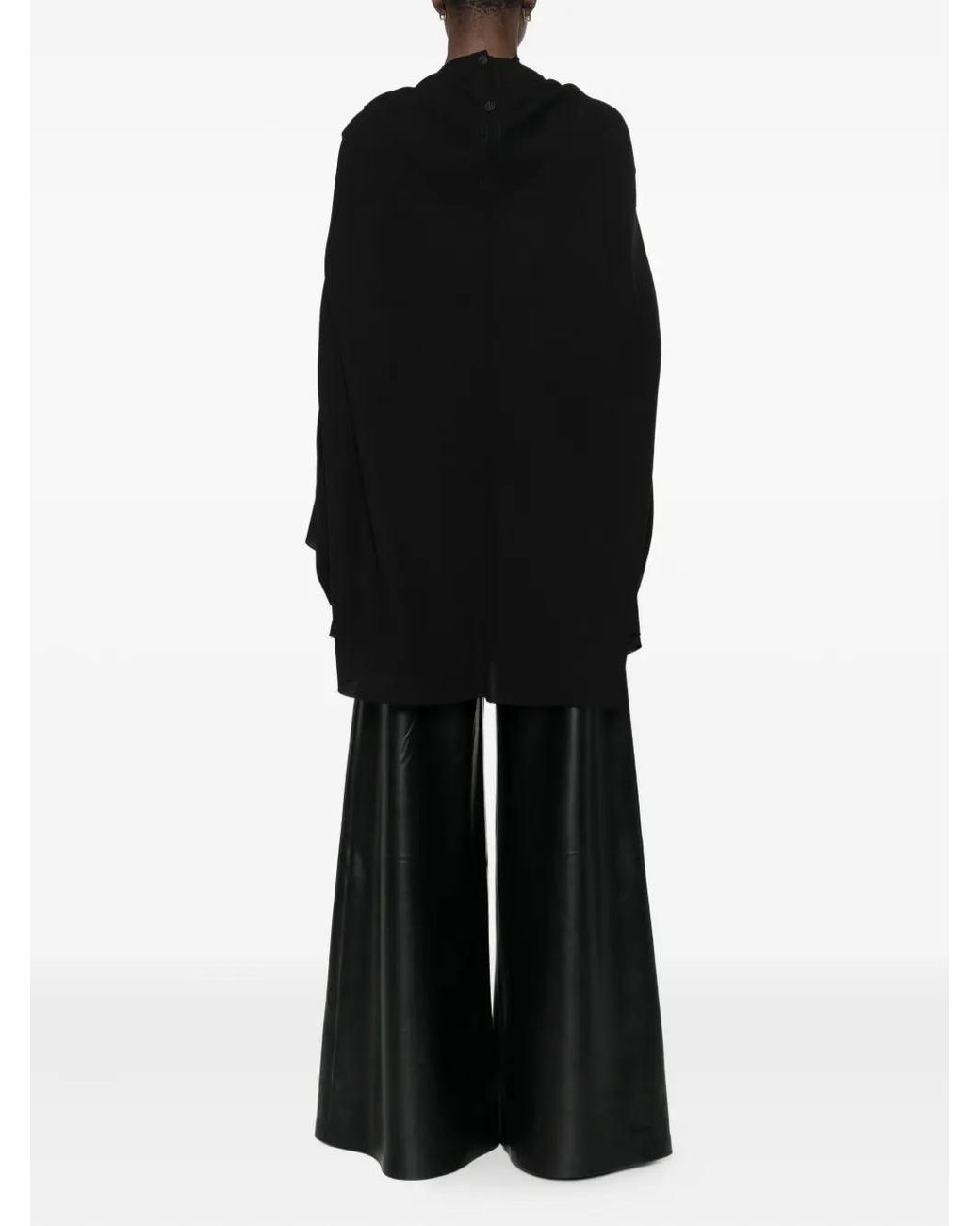 Rick Owens Black Draped Dress