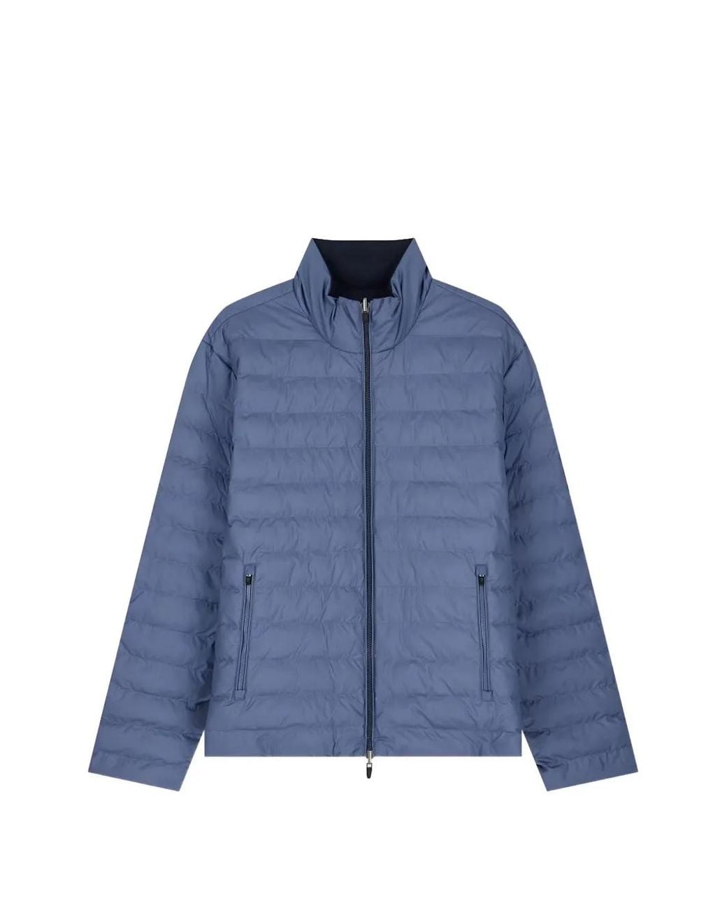 EA7 Blue Reversible Padded Jacket for men