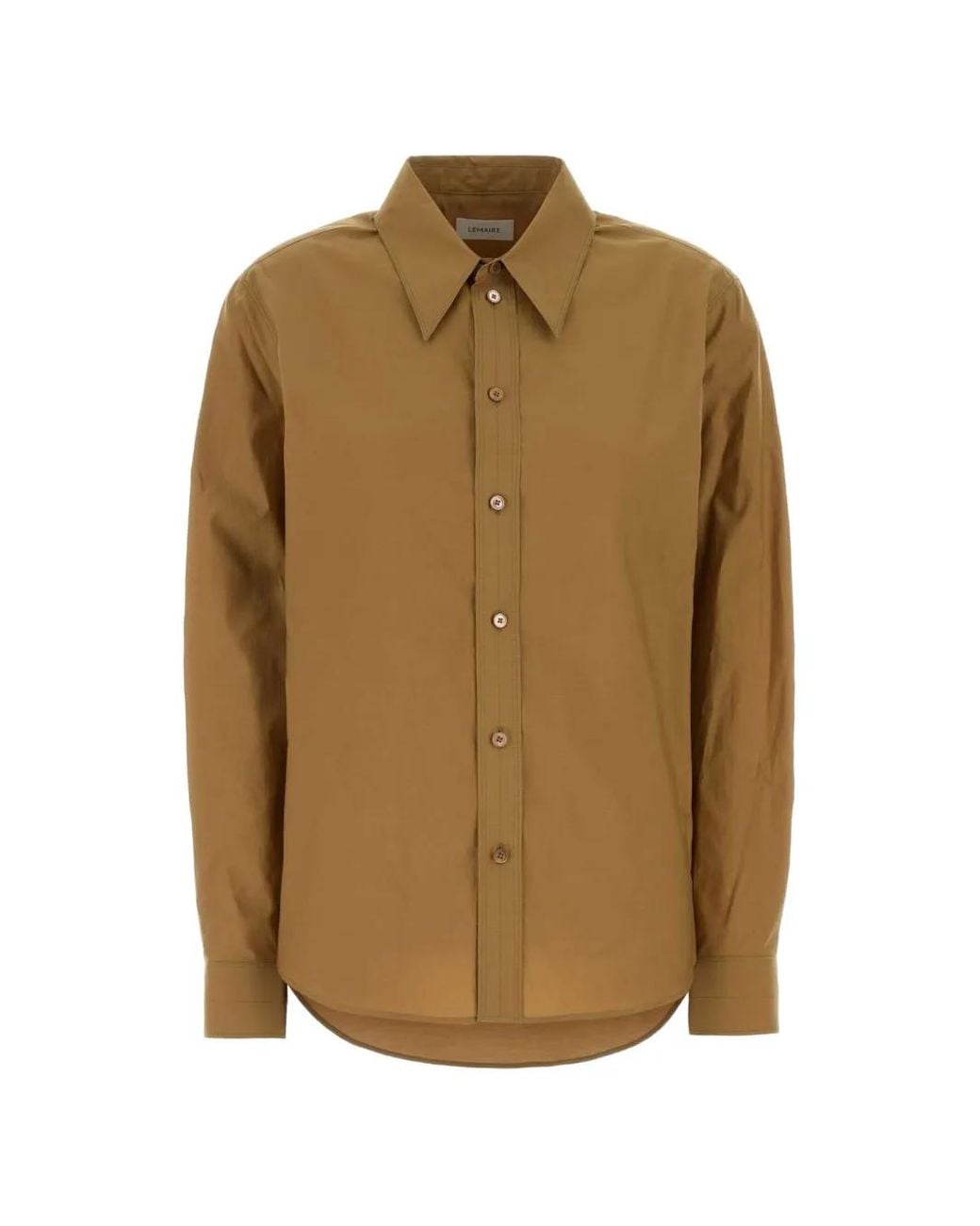 Lemaire Natural Pointed Collar Shirt