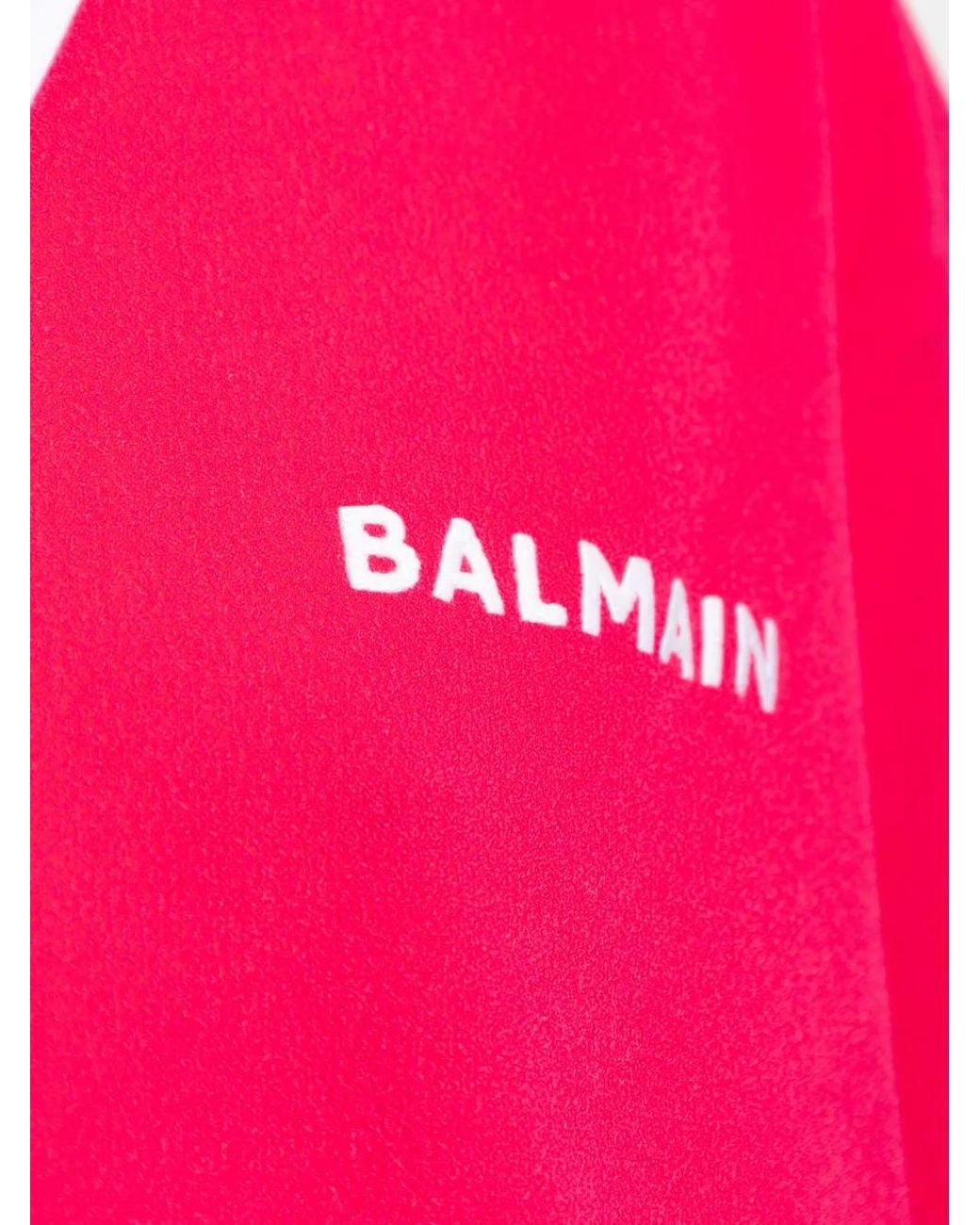 Balmain ストライプトリム Vネック ミニドレス Pink