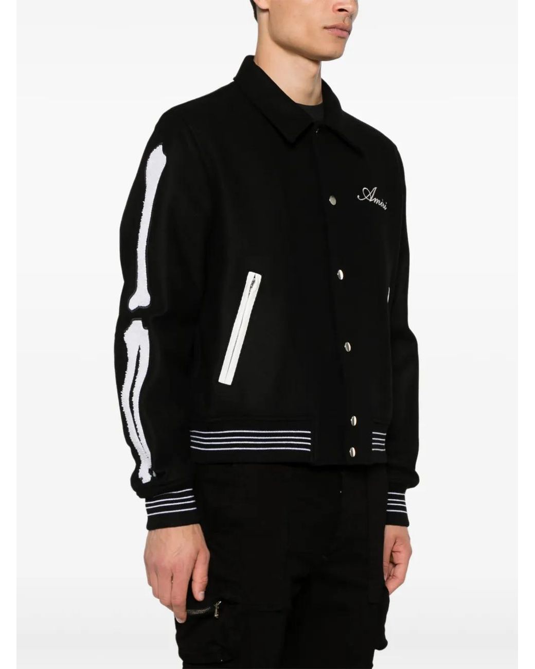 Amiri Black Tailored And Wool Blend Jacket for men