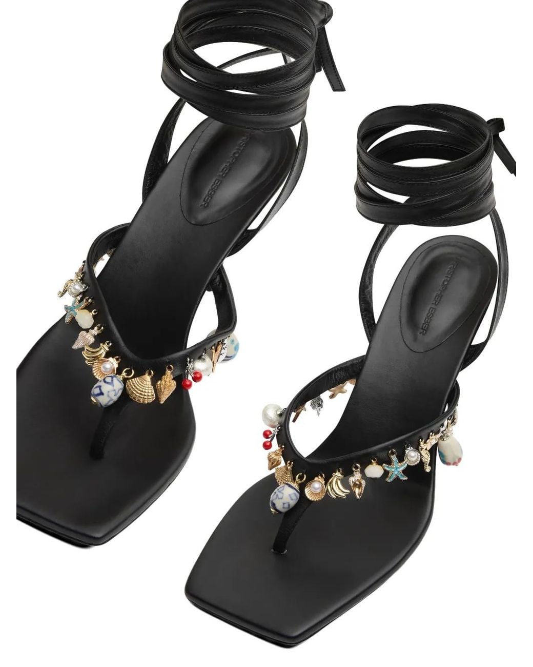Christopher Esber White Memento Charm Heeled Pumps