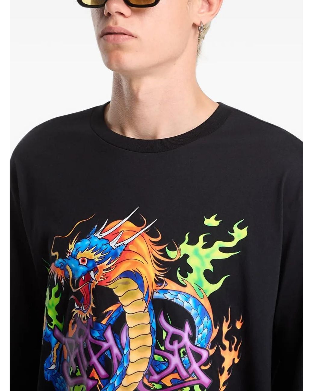 RIPNDIP Gray Dragonology Long-Sleeve T-Shirt for men
