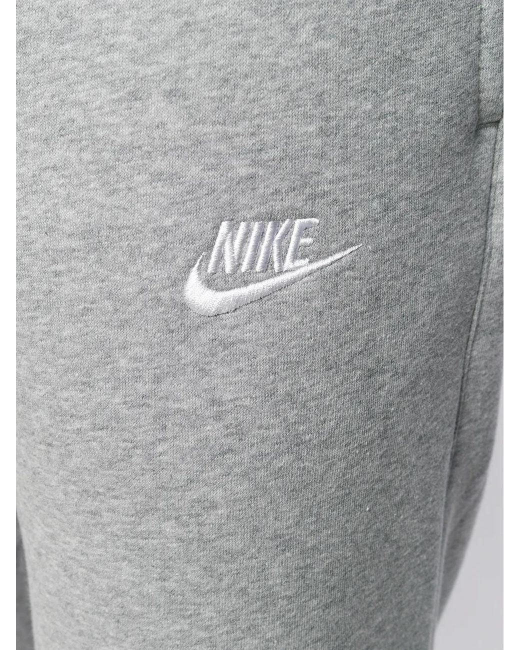 Nike Gray Sportswear Club Fleece Track Trousers for men