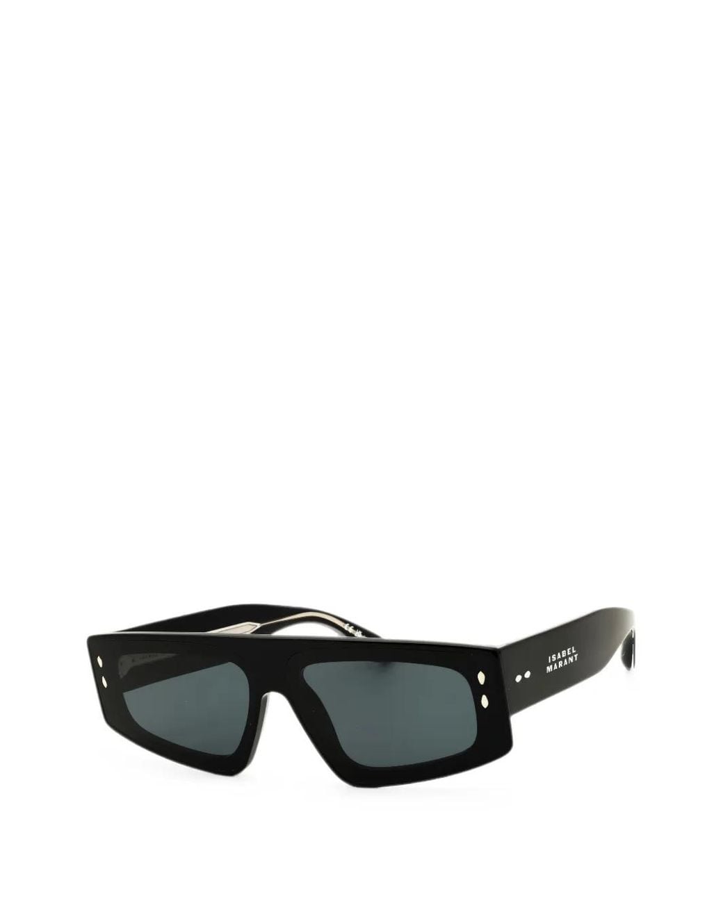 Isabel Marant Black Rectangle-Frame Sunglasses