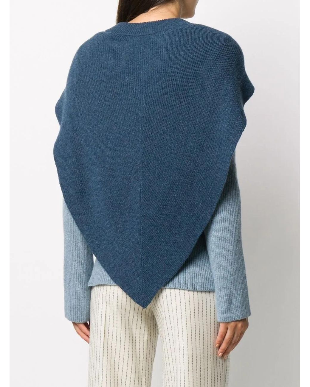 J.W. Anderson Blue Cape Knitted Jumper