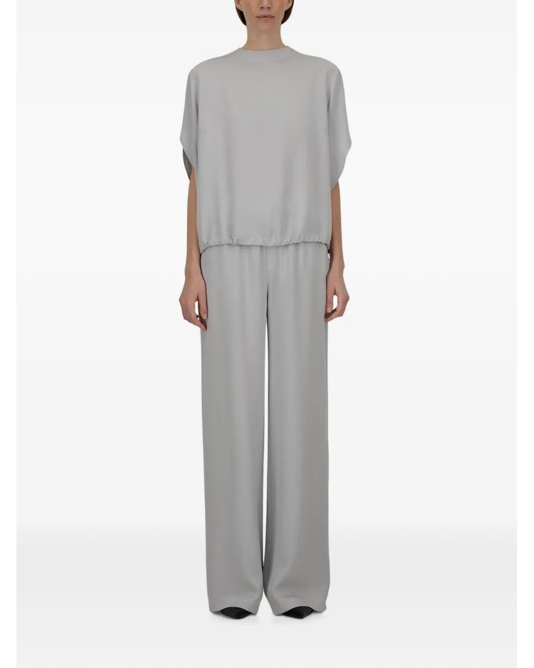 Herno Gray Resort Straight Trousers