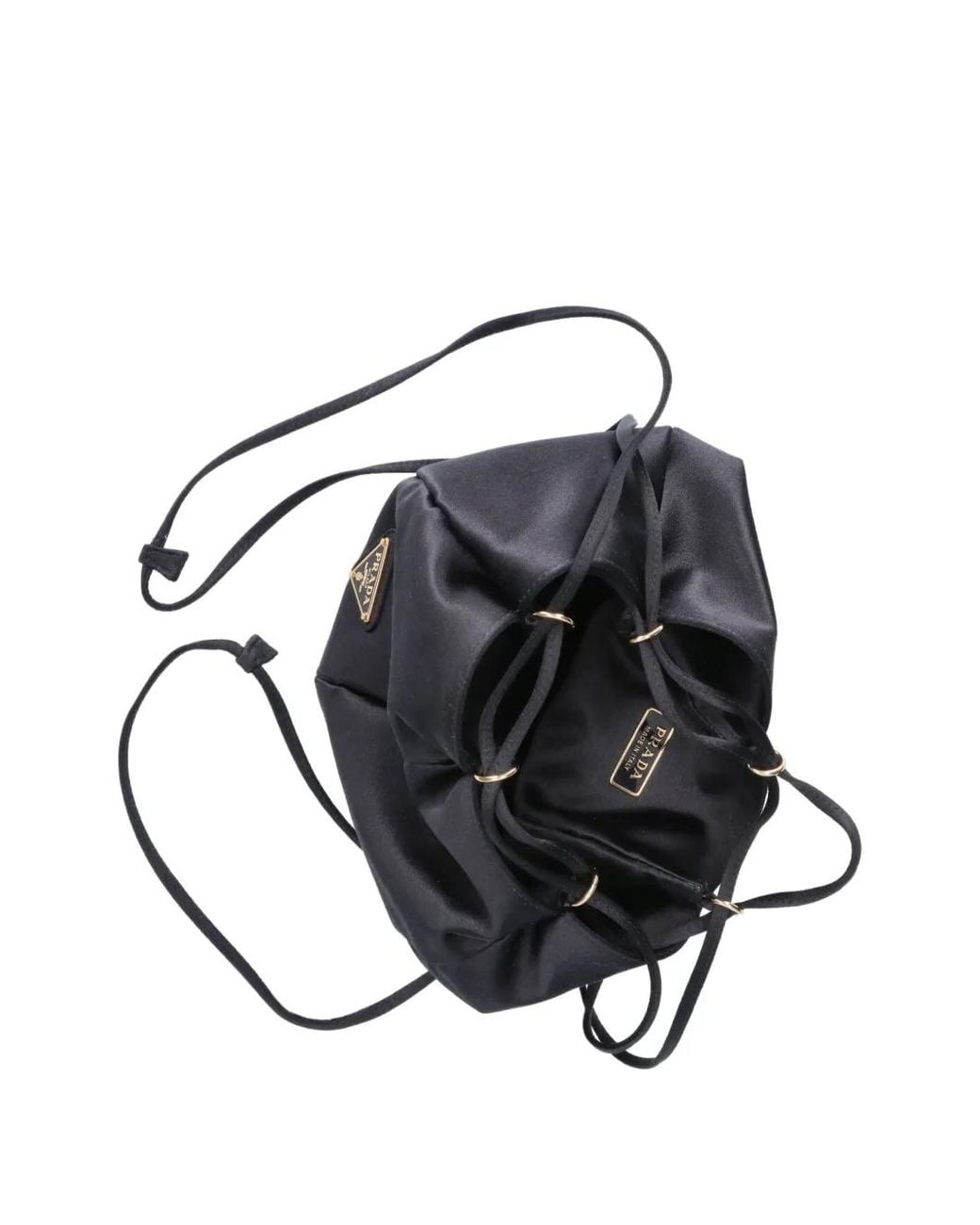 Borsa A Secchiello Mini di Prada in Black