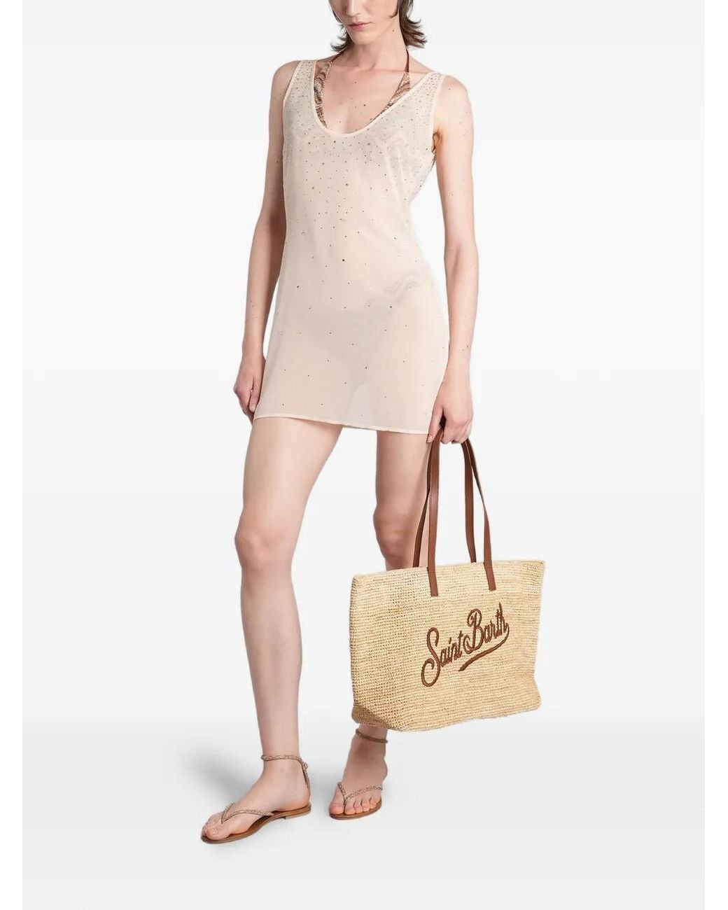 Mc2 Saint Barth White Raya Mini Dress
