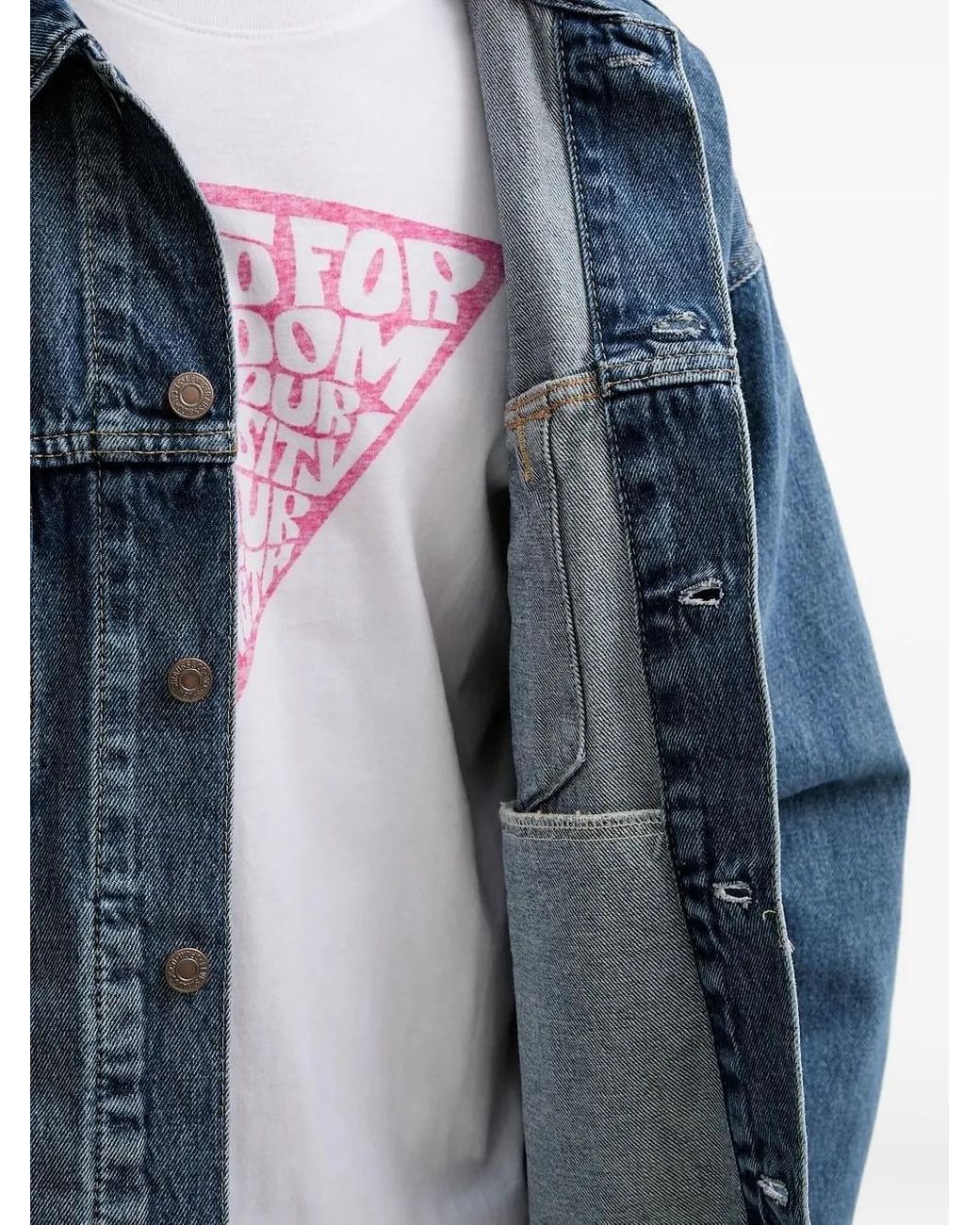 Levi's Blue Trucker Button-Fastening Denim Jacket for men