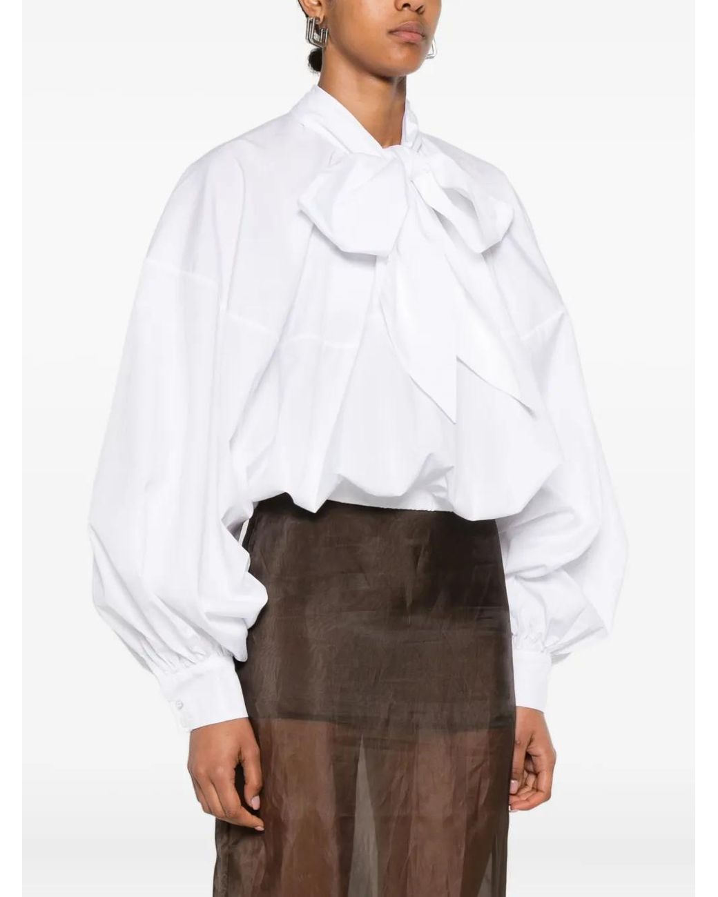 Viktor & Rolf White Bow-Detailed Blouse