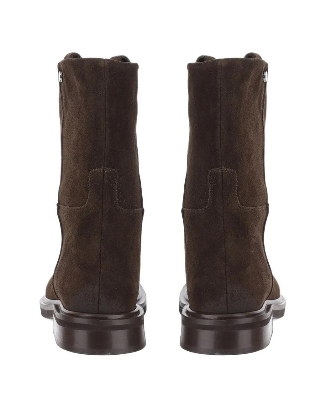 Poeve Brown Suede Ankle Boots