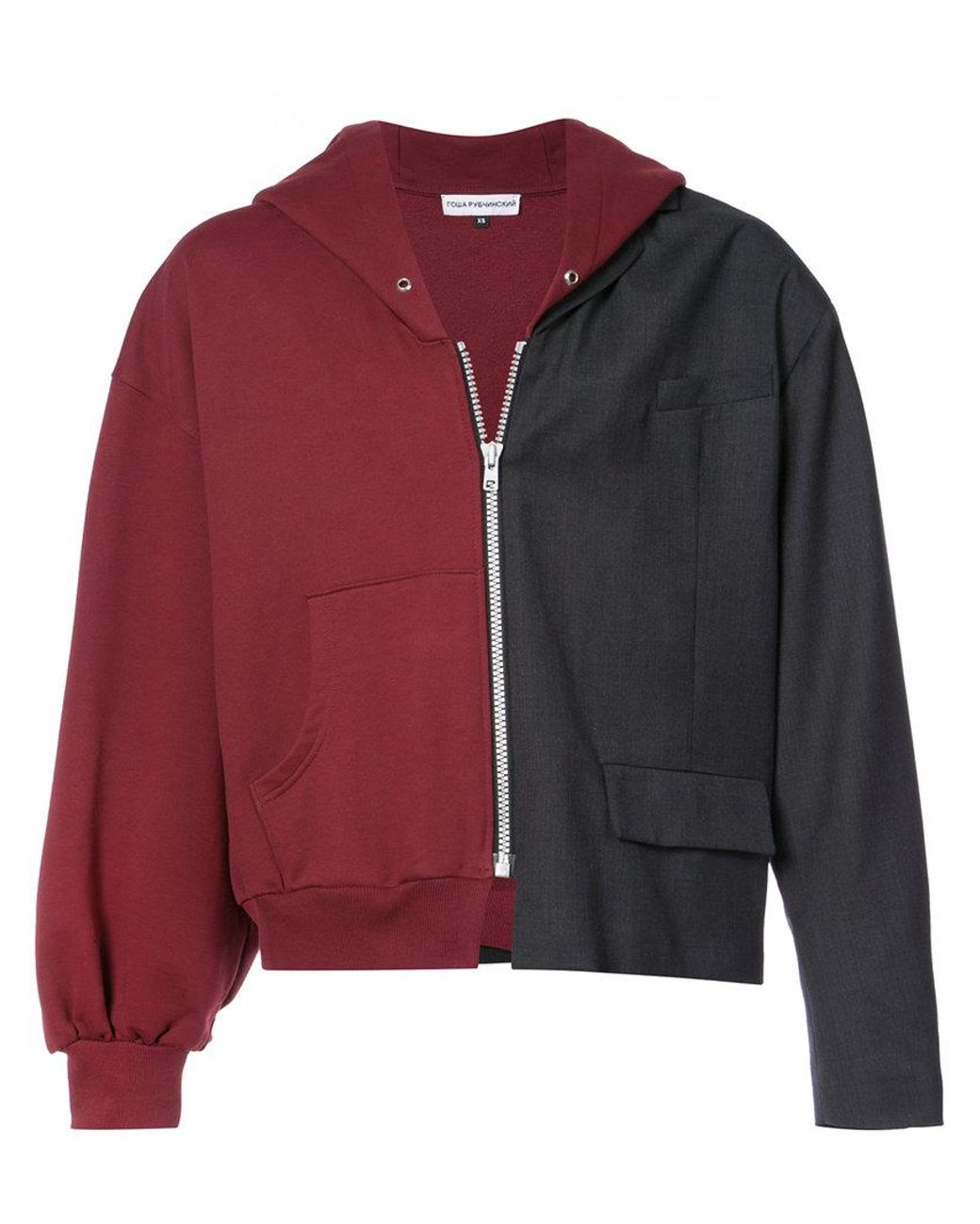 Gosha Rubchinskiy Half Hoodie Jacket in Black for Men | Lyst Gosha Rubchinskiy Half Hoodie Jacket in Black for Men | Lyst
