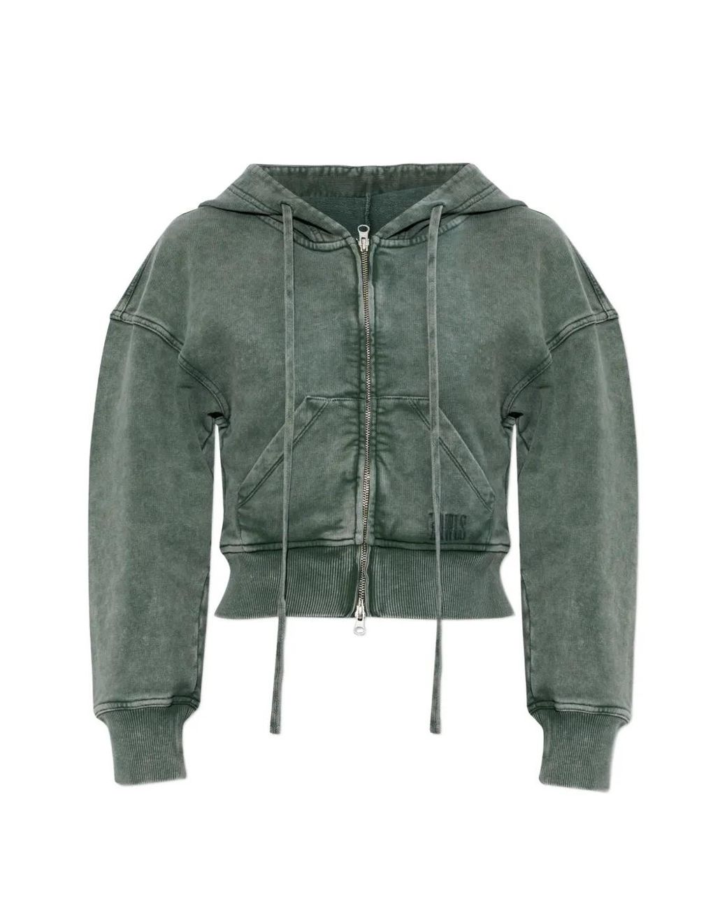 KNWLS Green Zip-Fastening Hoodie