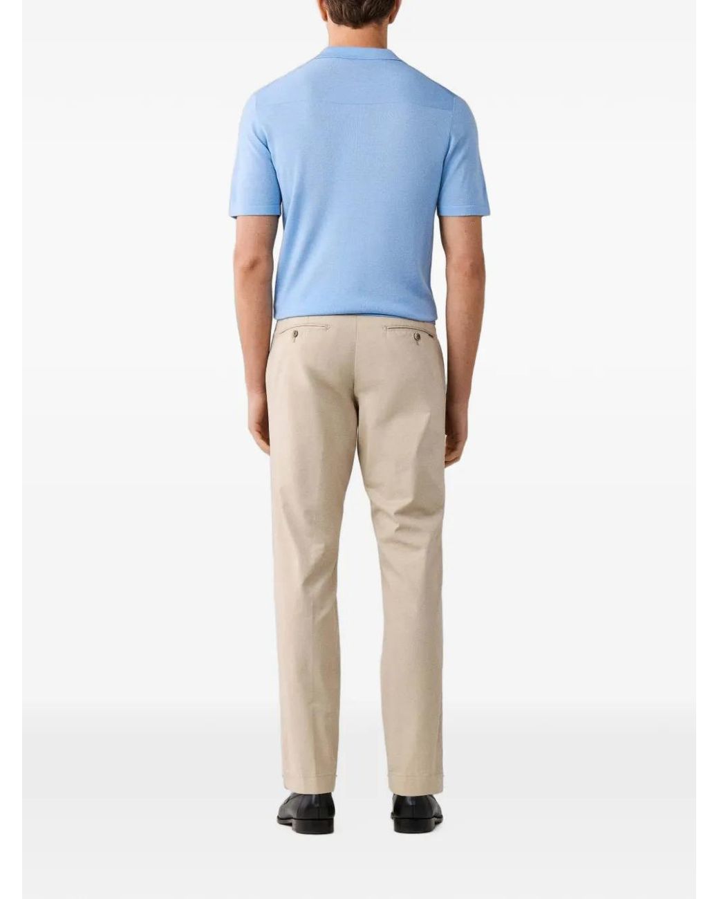 Hackett Blue Polo À Manches Courtes for men