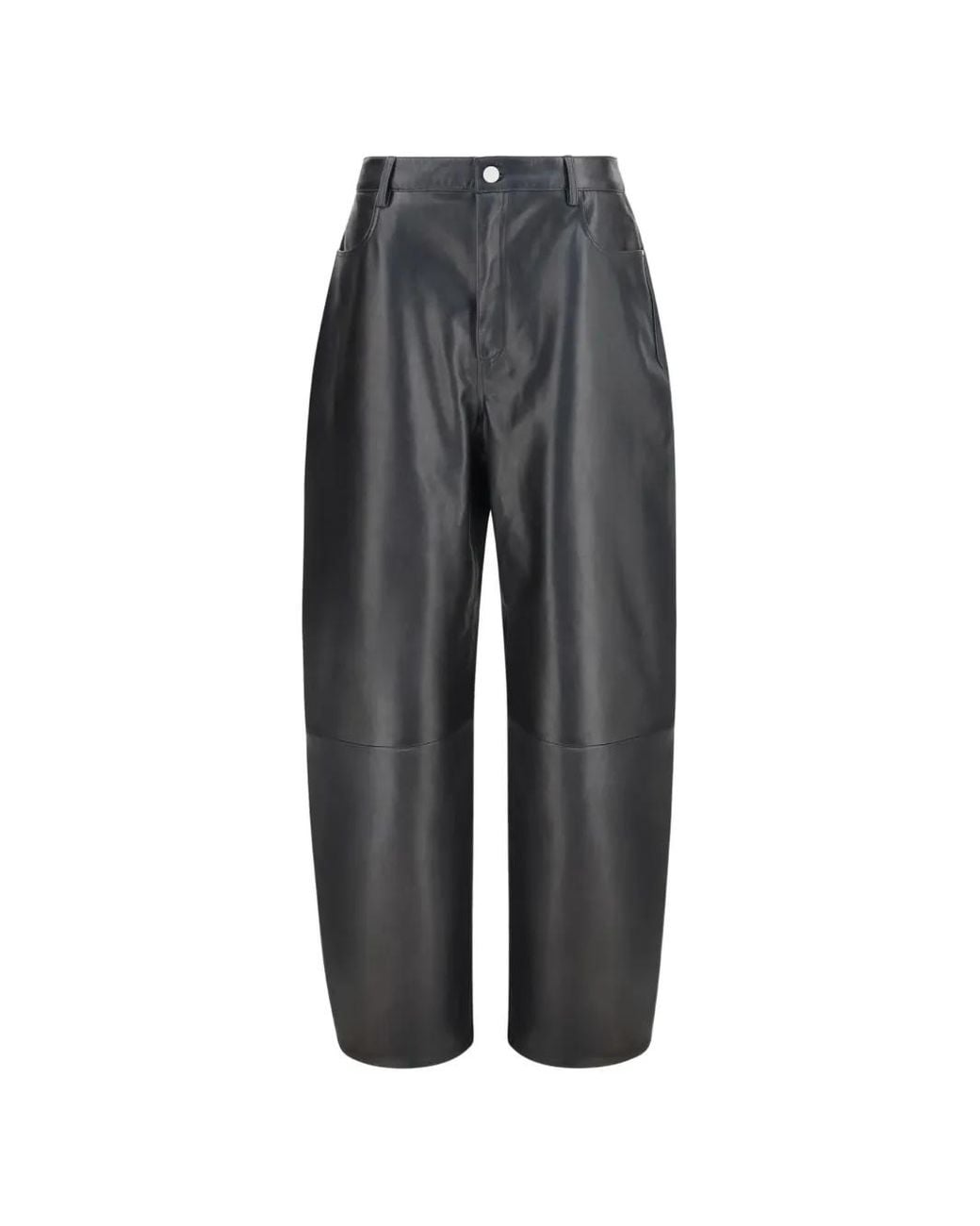 Arma Gray Ece Barrel Leather Trousers
