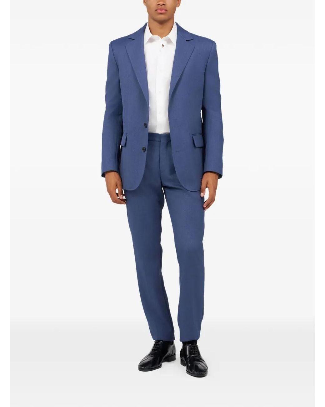 Roberto Cavalli Blue Pleated Trousers for men