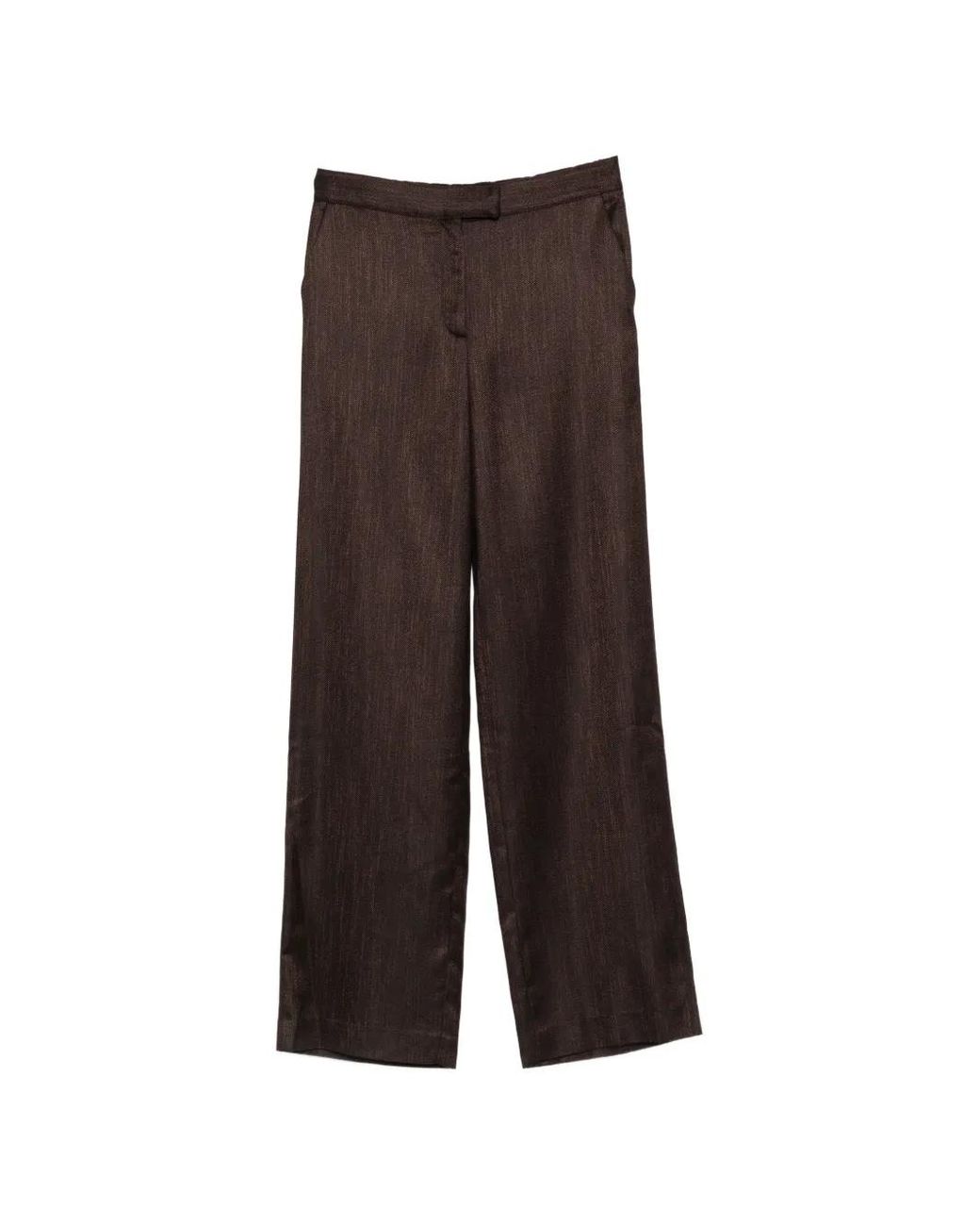Lardini Brown Lucile Pocket Trousers