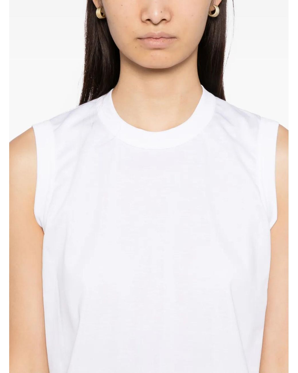 Noir Kei Ninomiya White Cotton Tank Top