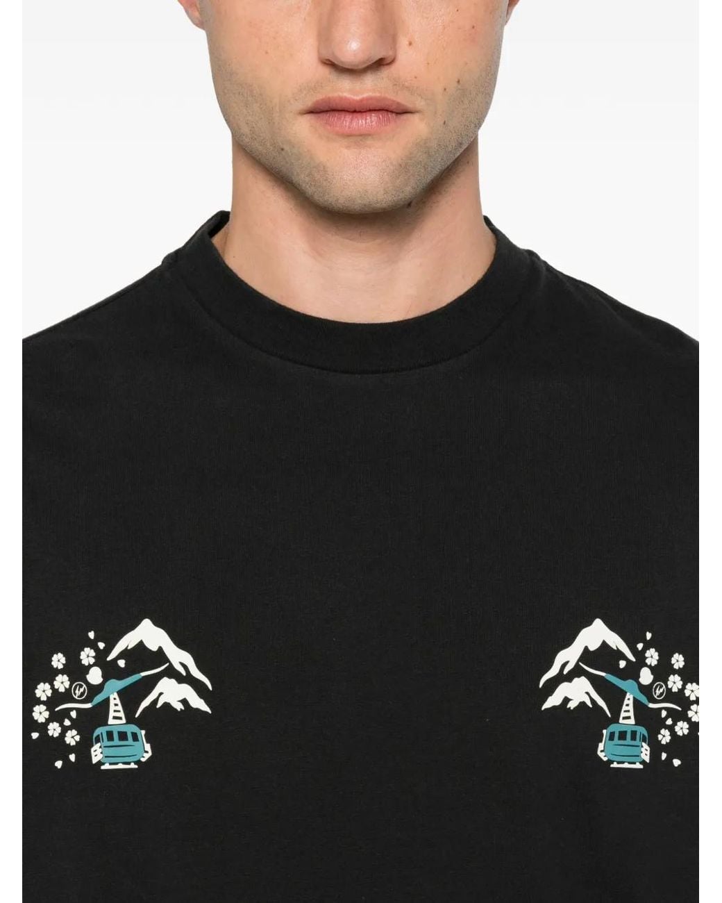 Moncler Black X Fragment Long-Sleeve T-Shirt for men