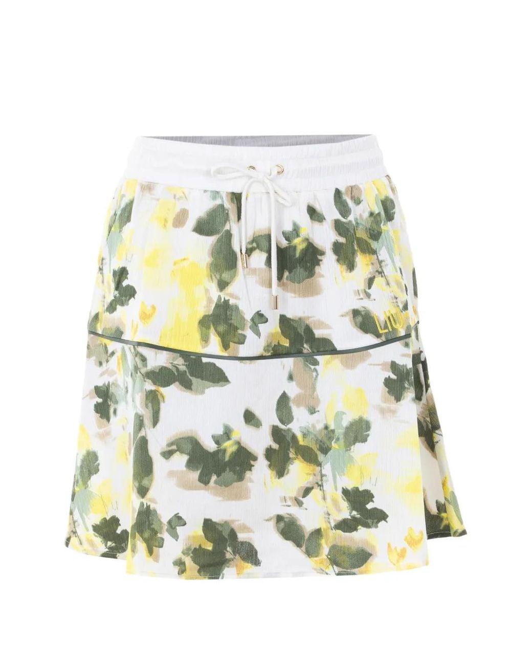 Liu Jo White Floral Print Skirt