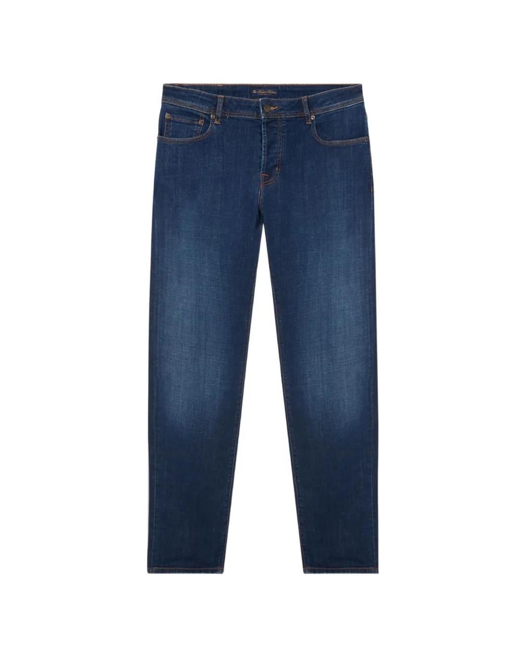 Brooks Brothers Blue Cotton Jeans for men