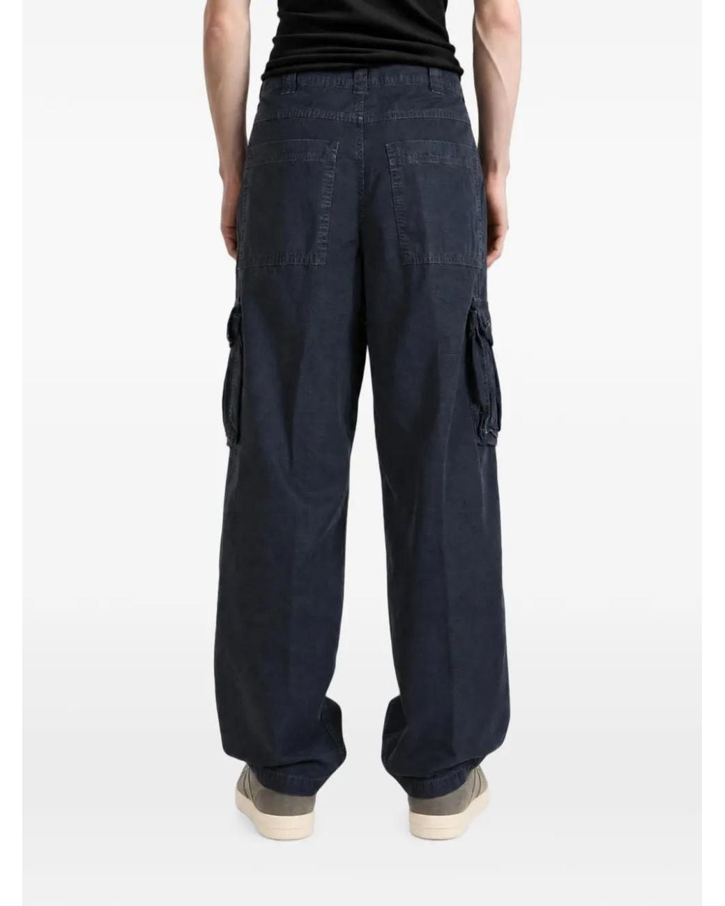 ERL Blue Pantalon À Poches Cargo