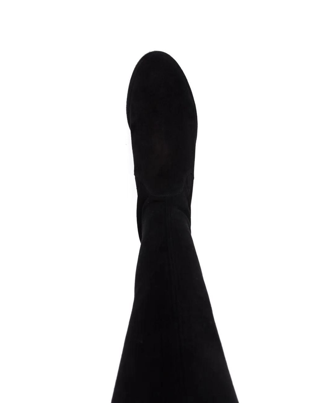 Stuart Weitzman Black Bedorland Wildleder Knie -Hochstiefel