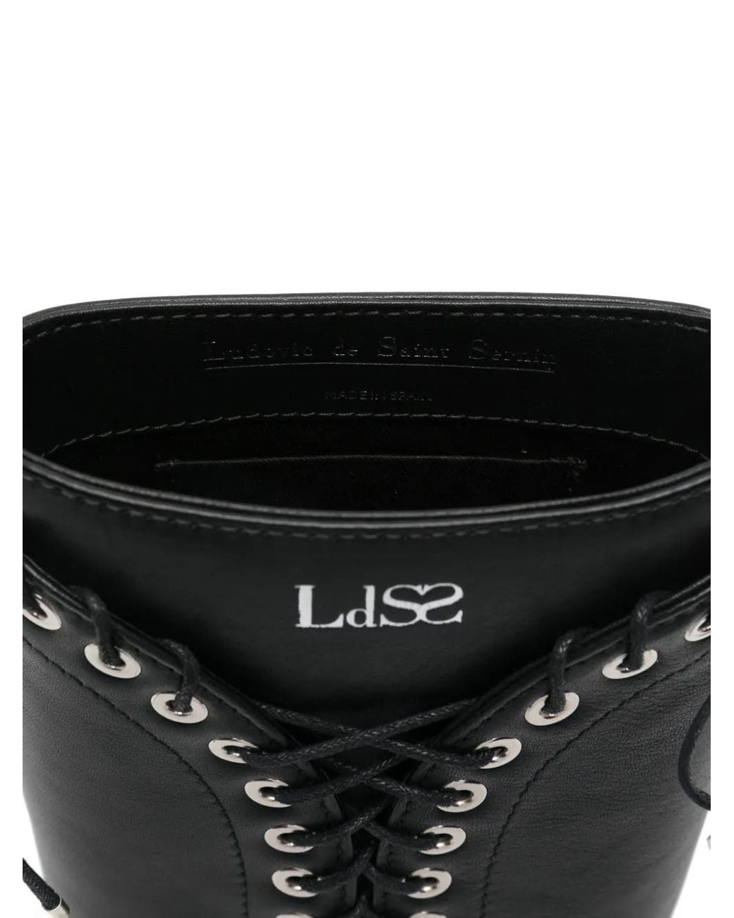 Ludovic de Saint Sernin Black Cleavage Crossbody Bag