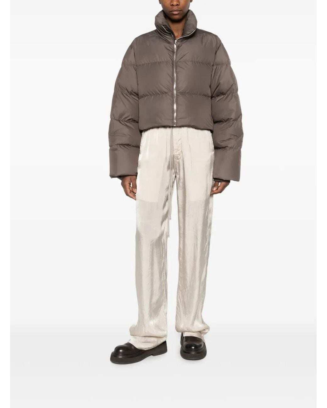 Moncler Brown X Rick Owens Cyclopic Padded Jacket