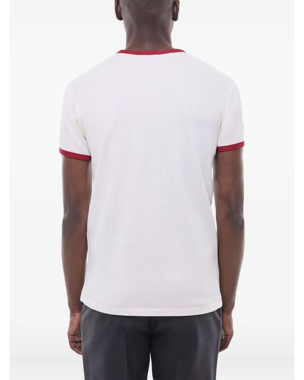 Fursac White Logo-Print T-Shirt for men