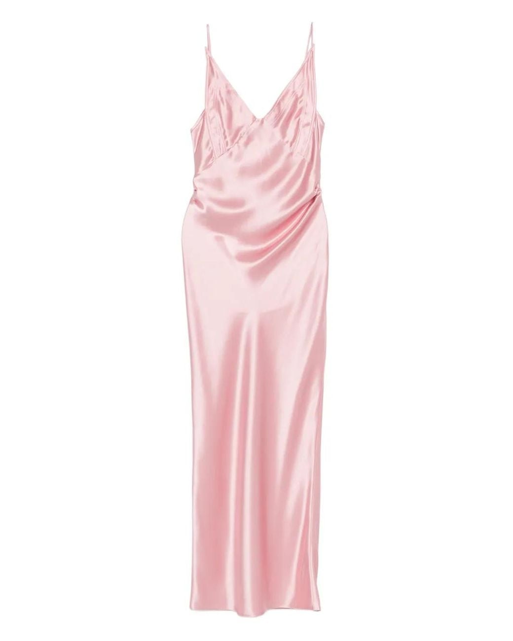 Nanushka Pink Slip Long Dress