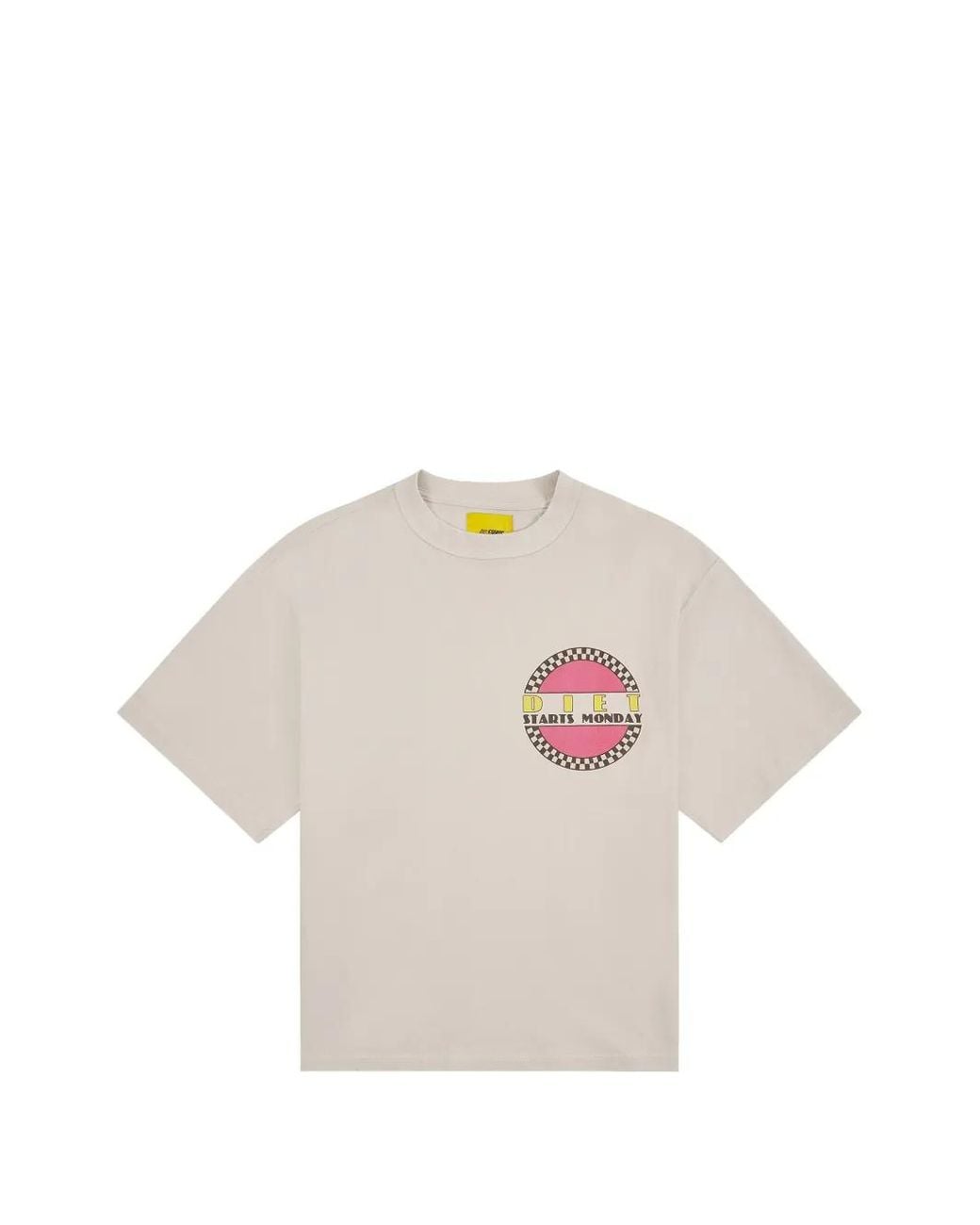 DIET STARTS MONDAY White Baja Tee Graphic-Print T-Shirt for men