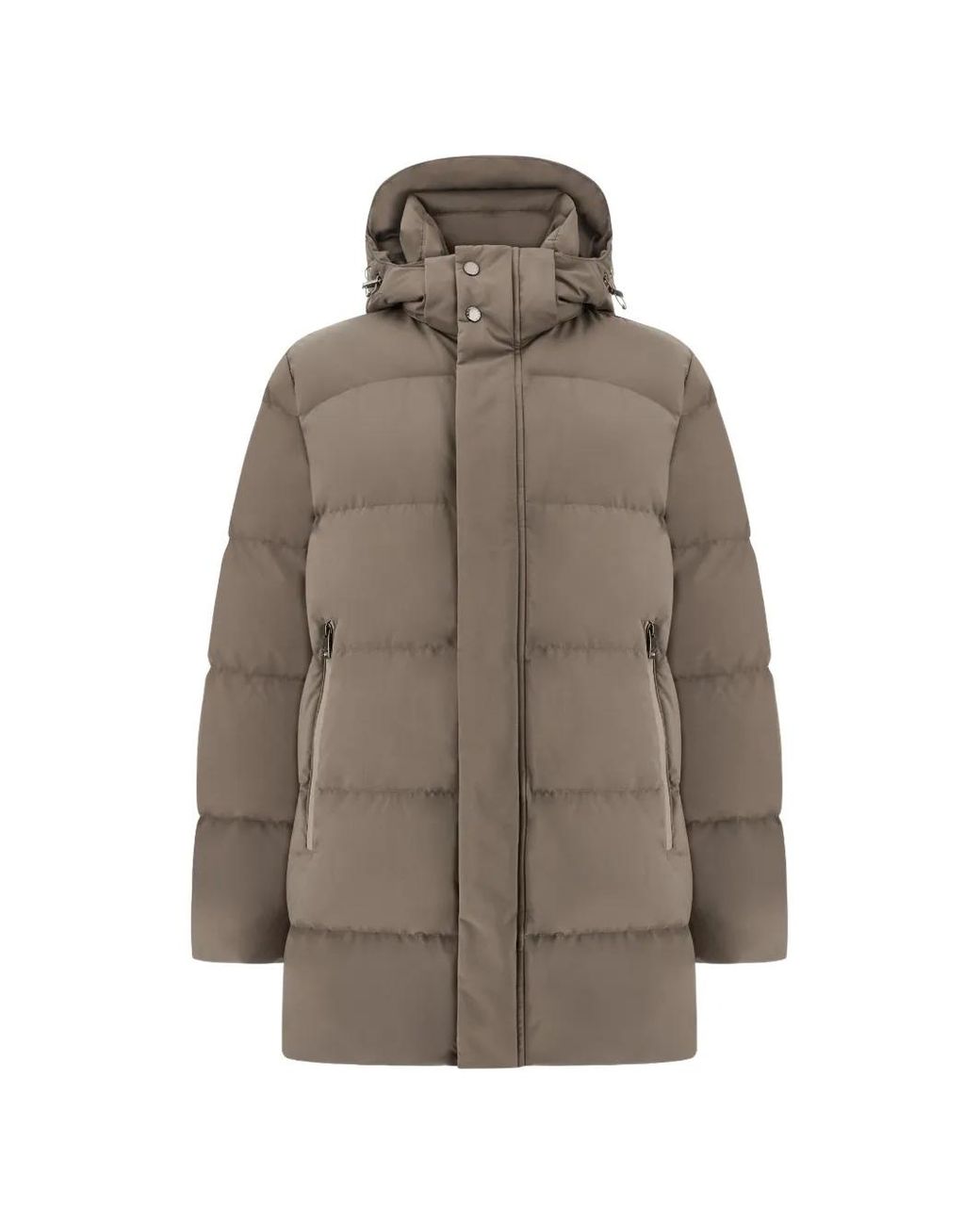 Paul & Shark Brown Doudoune À Capuche for men