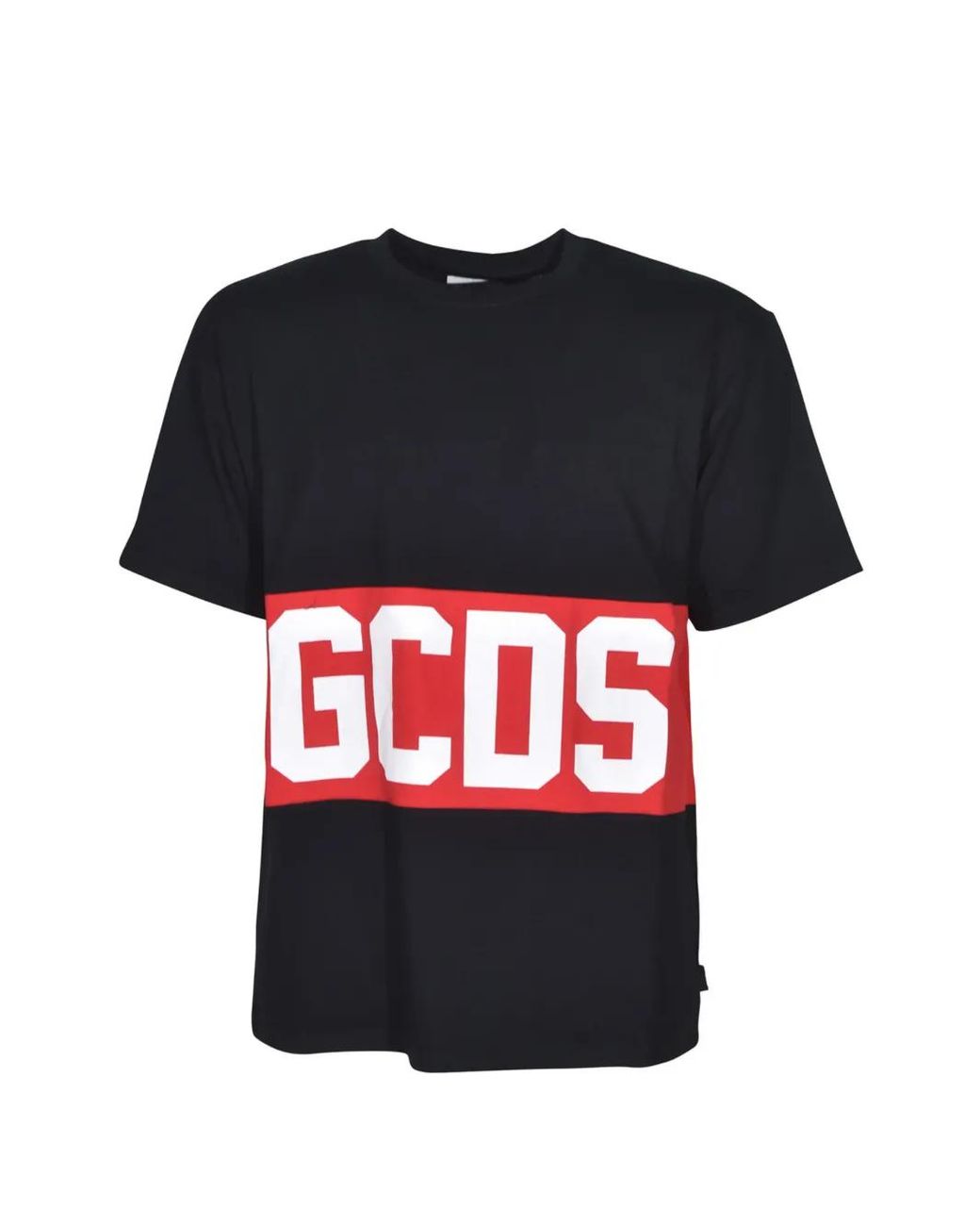 Gcds Red T-Shirt With Logo Band for men