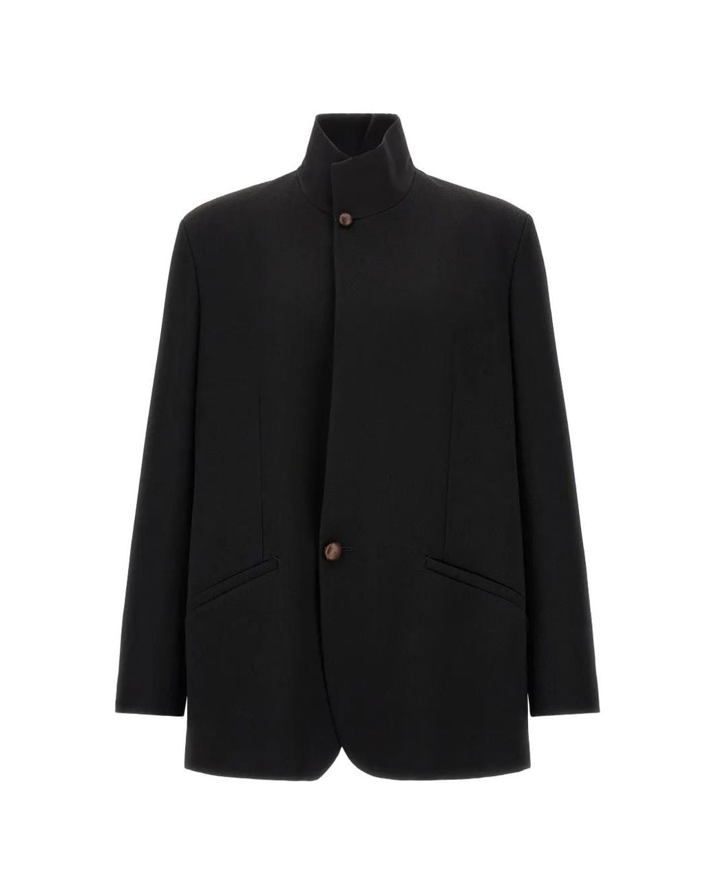 Zegna Black Wool Chore Jacket for men