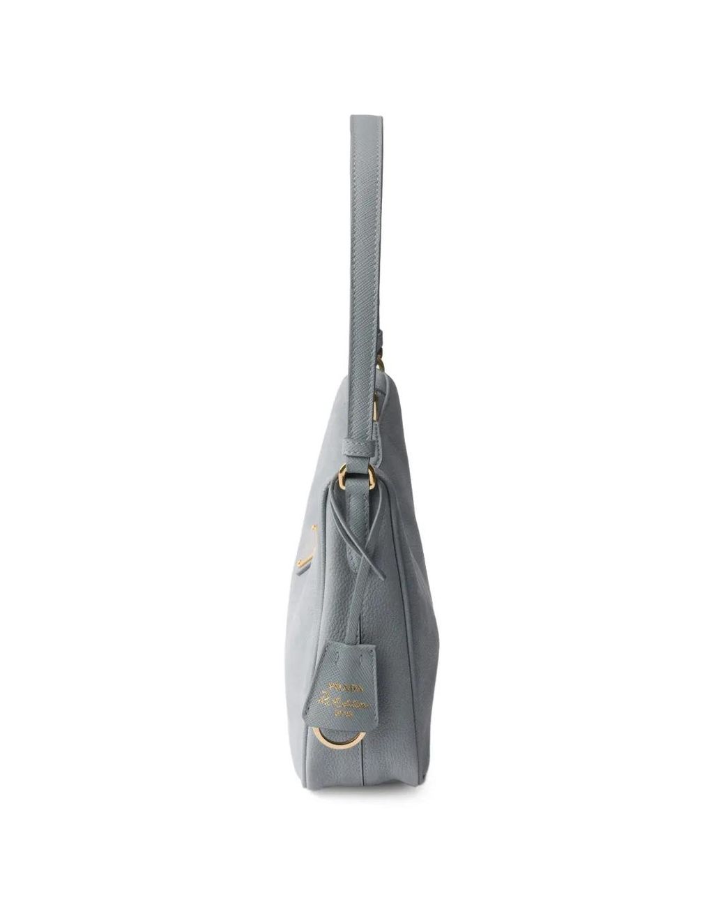 Prada Gray Re-Edition 2005 Nubuck And Saffiano Leather Mini-Bag