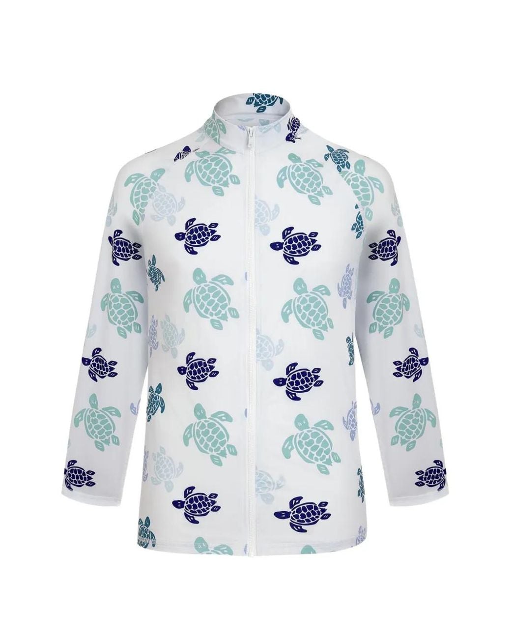 Vilebrequin Blue Turtle-Print Swim Sweatshirt for men