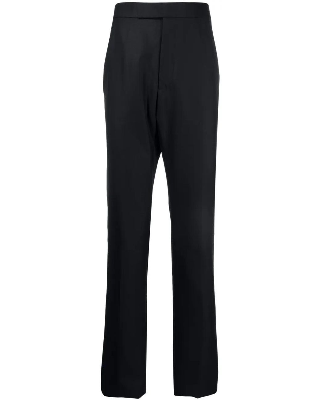 Thom Browne Blue Super 120S Twill Trousers for men