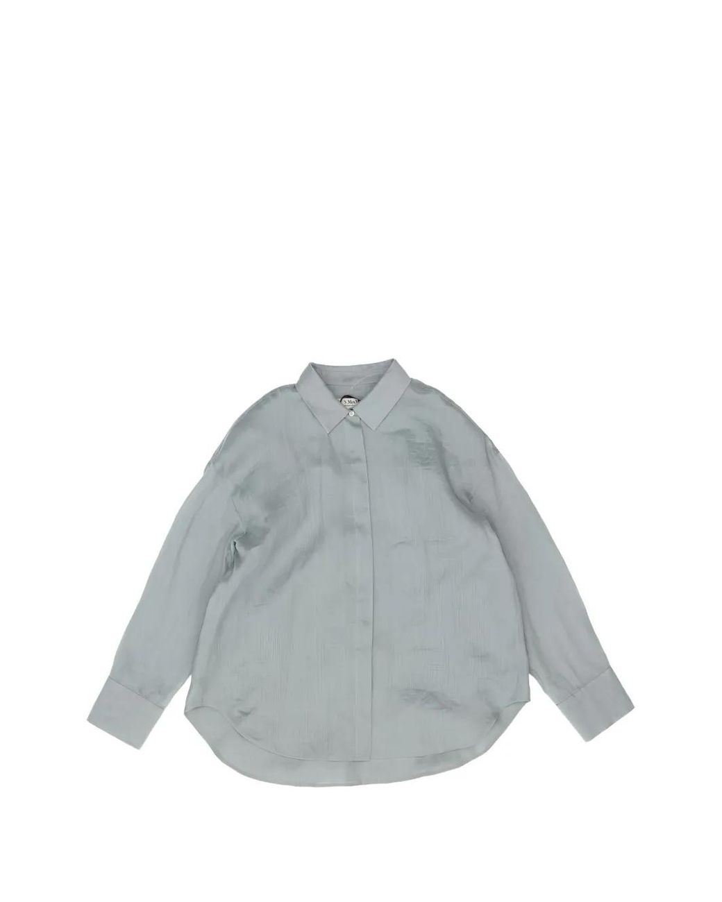 Max Mara Gray Button Shirt