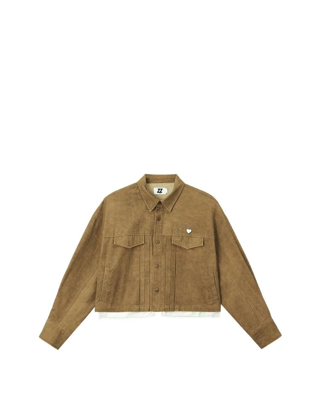 Chaqueta Oversize Con Pliegues Izzue de color Metallic