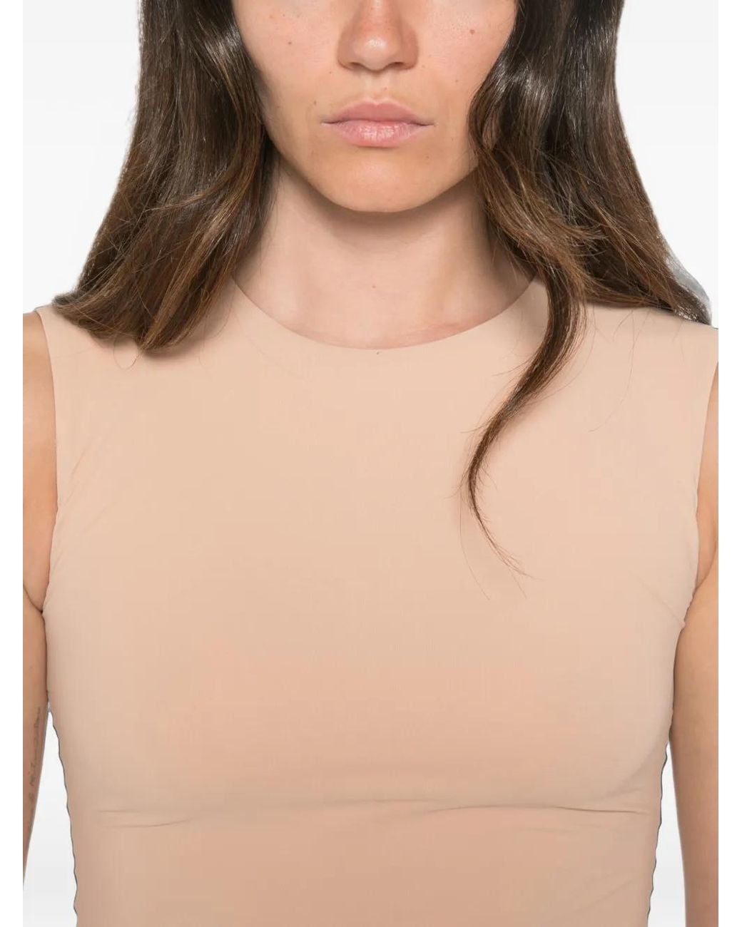 Jil Sander White Sleeveless Bodysuit