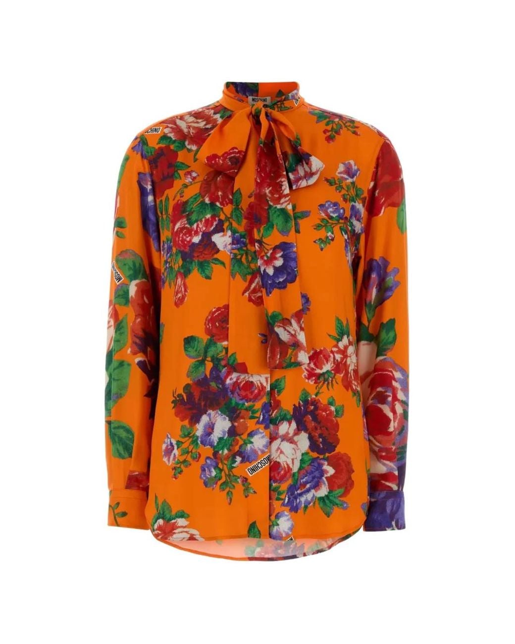 Moschino Orange Printed Shirt