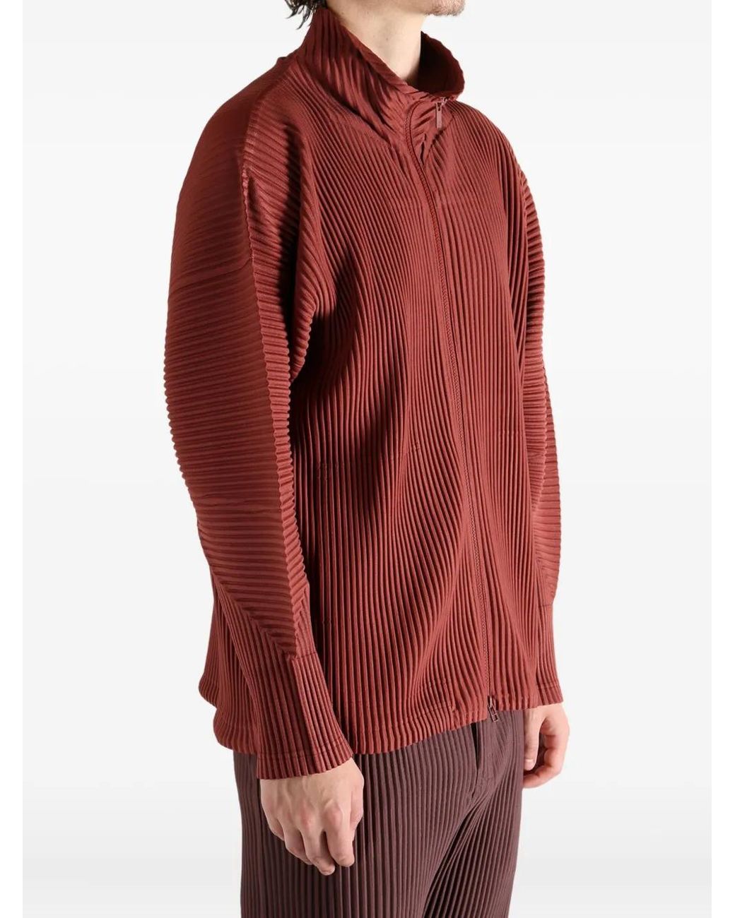 Homme Plissé Issey Miyake Monthly Colors: August Pleated Zip-Front