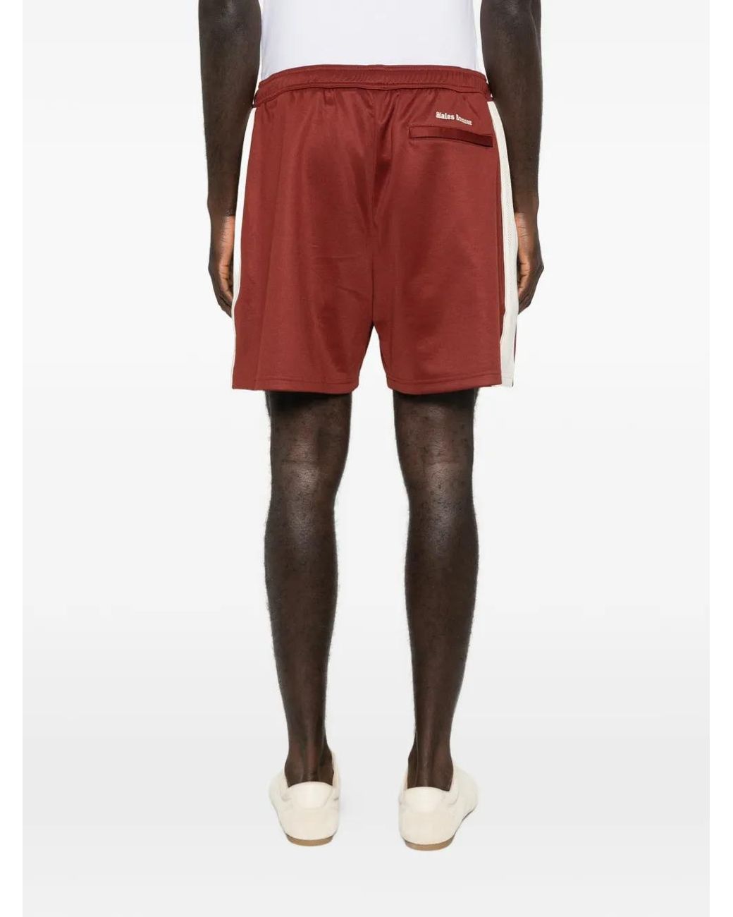 Wales Bonner Red Side Panel Motion Shorts for men