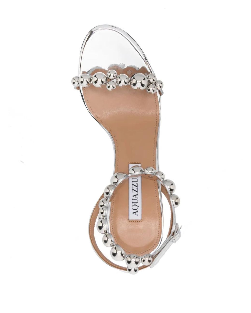 Aquazzura White Bubbles Open-Toe Sandals