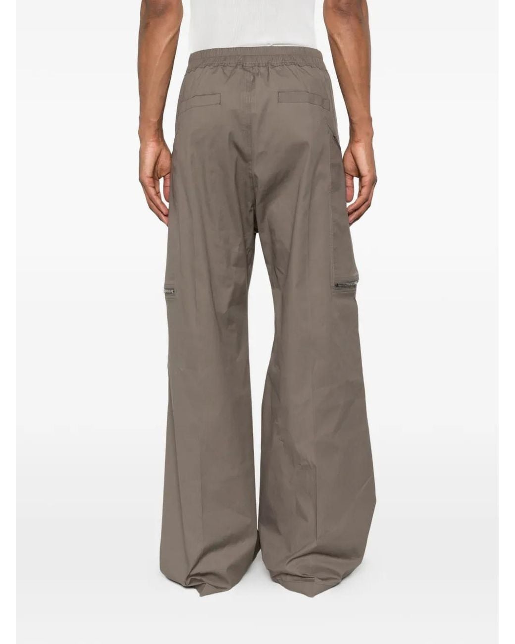 Rick Owens Gray Heizer Belas Zip-Pocket Trousers for men