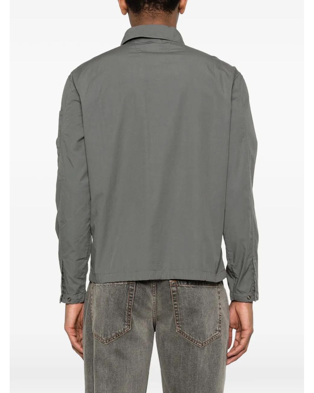 C P Company Gray Patch Pocket Shirt for men