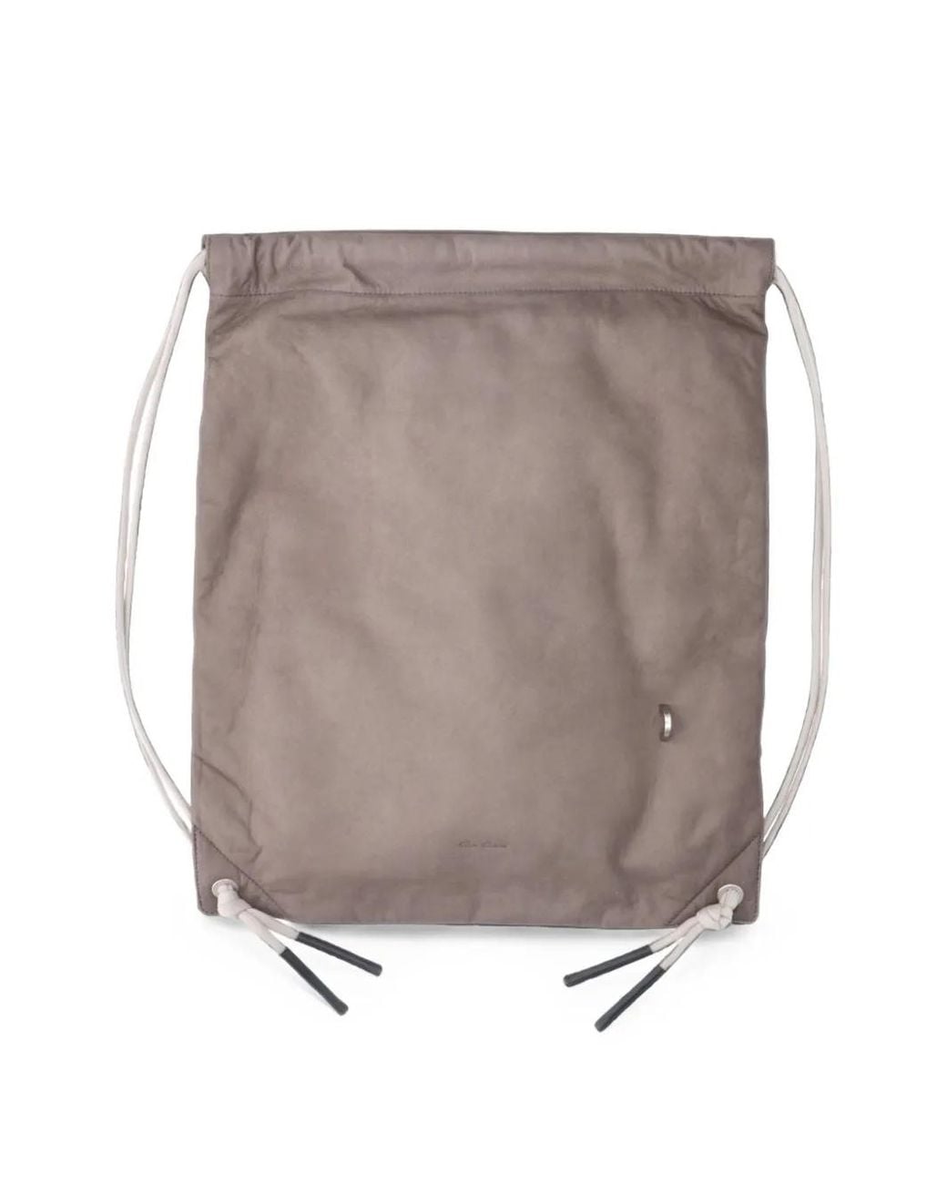 Rick Owens Gray Sac À Dos À Lien De Resserrage